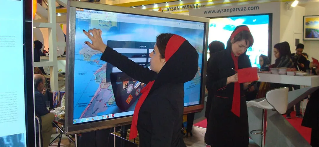 اجاره نمایشگر تاچ نمایشگاهی