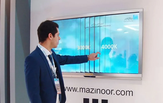 اجاره نمایشگر کاواک | غرفهای نوآورانه مازی نور در همایش روشنایی ۹۳