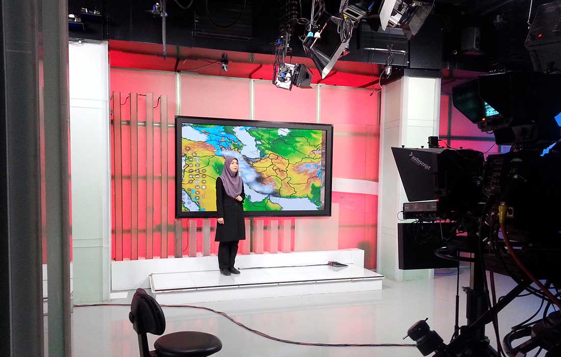 103inch IR Touch Screen in IRINN TV Studio