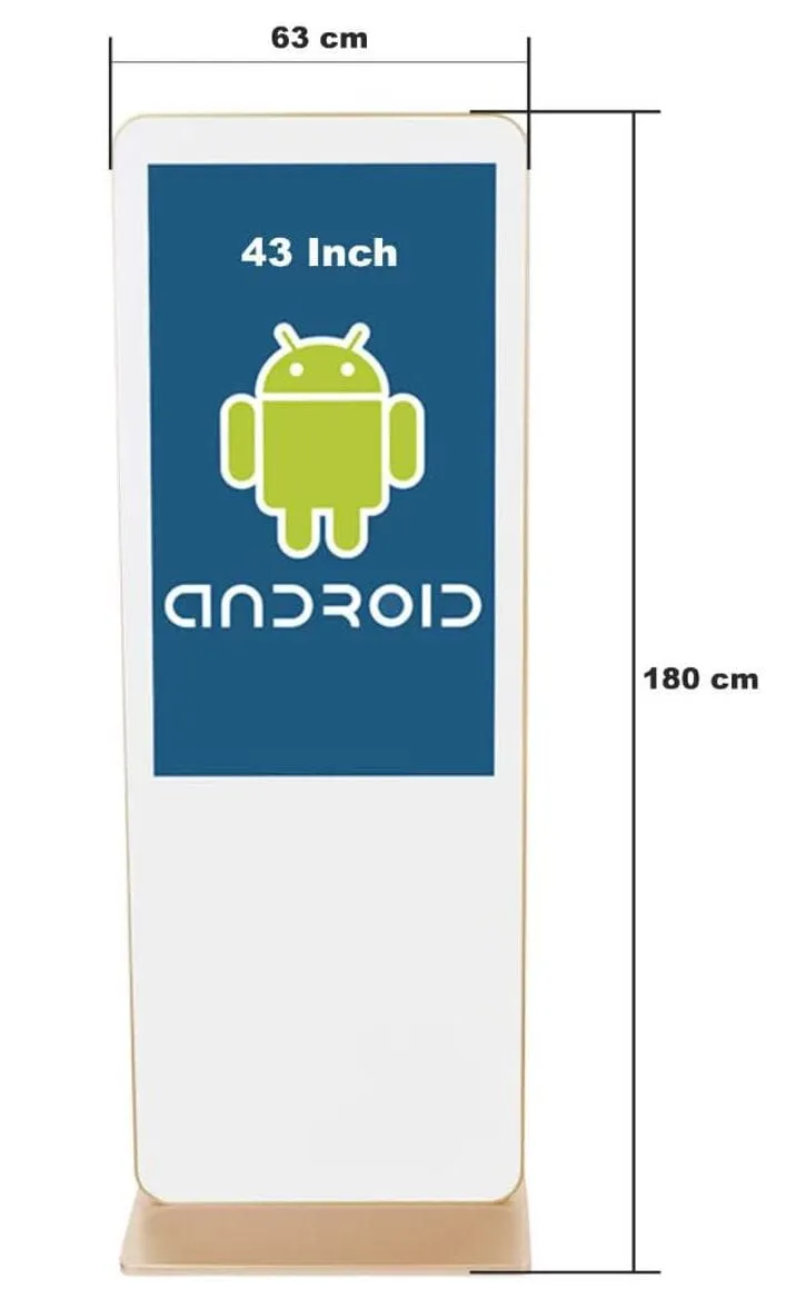 ابعاد کلی استند: ارتفاع، عرض و ضخامت
